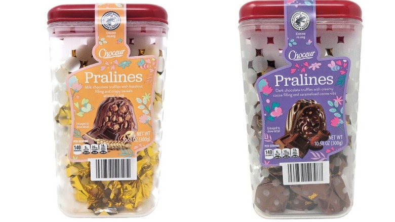 Praline box with candies