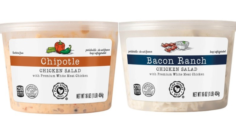 Two dips on white background