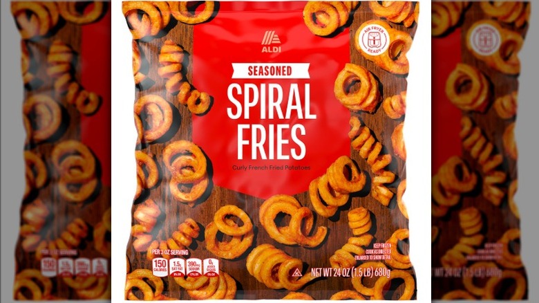 Aldi spiral fries packaging