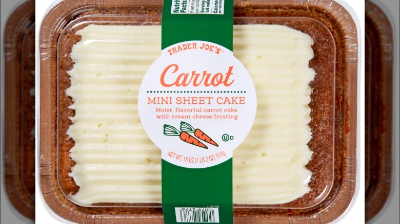 Trader Joe's mini carrot sheet cake