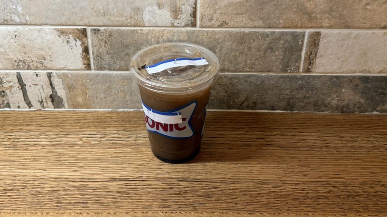 Sonic drink made with Coke, chocolate, sweet cream