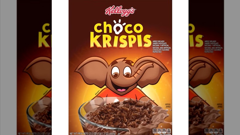 Box of Choco Krispies on white background