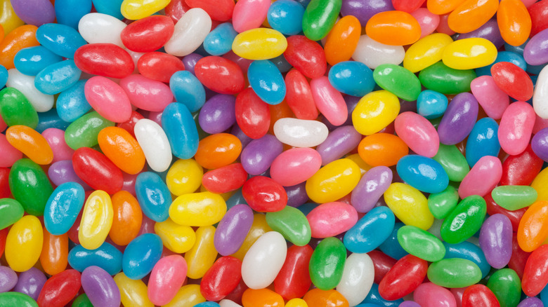 Assorted jelly beans, close up