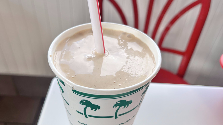 Top view of a Neapolitan shake