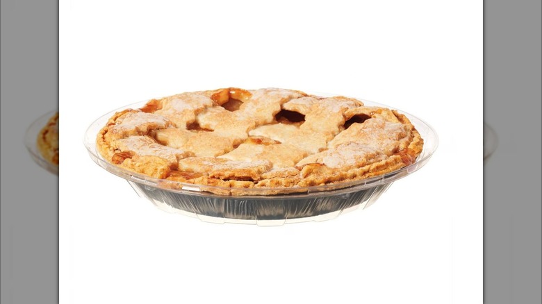 Whole Member's Mark Honeycrisp Apple Lattice Pie in foil dish
