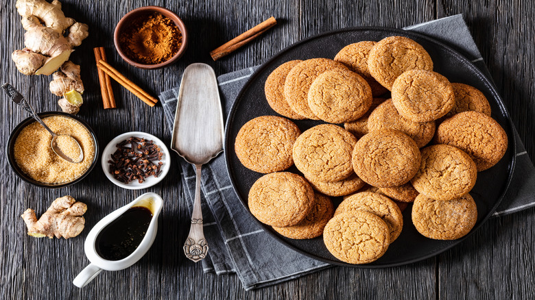 Soft and spicy ginger cookies