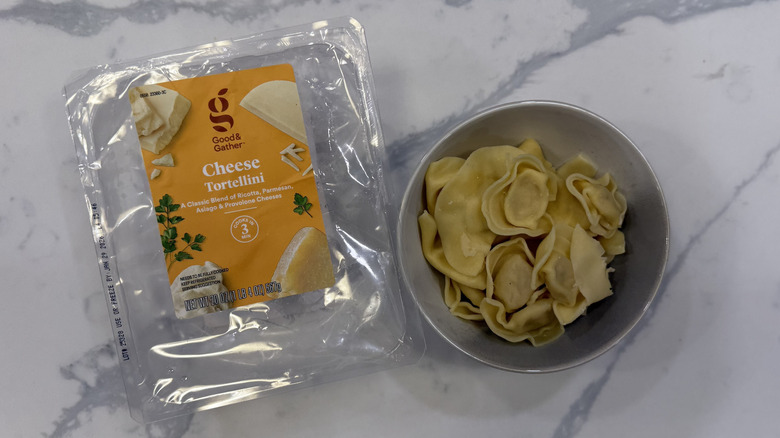 Good & Gather cheese tortellini in a bowl