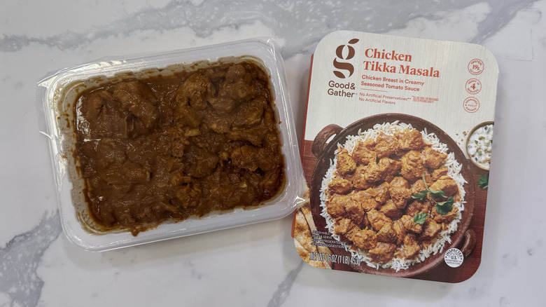 Good & Gather chicken tikka masala in a tray