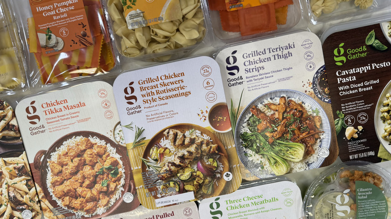 Target Good & Gather prepared meals in packaging