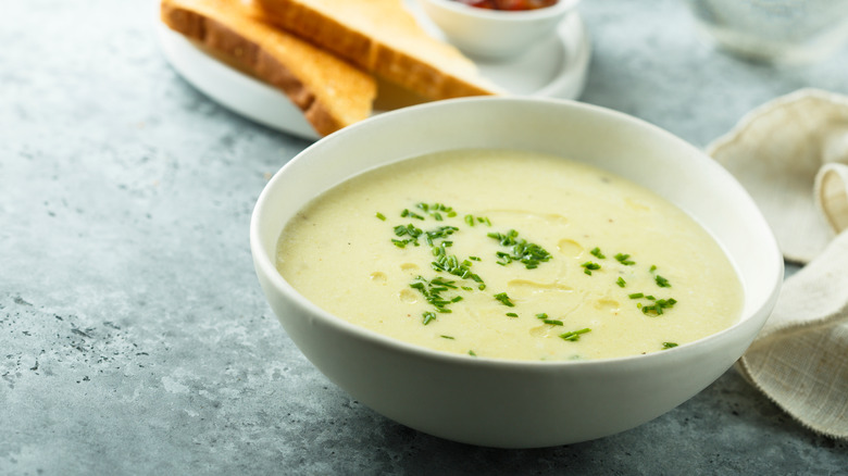 Vichyssoise chilled potato soup