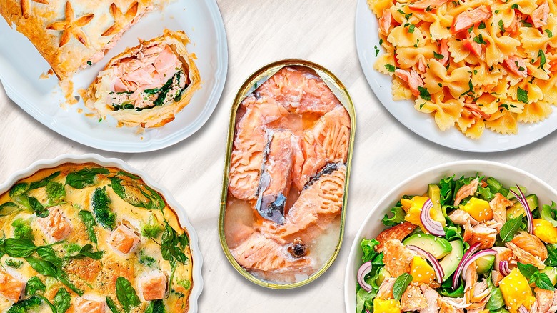 canned salmon and salmon dishes