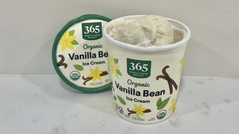 Whole Foods 365 organic vanilla bean ice cream pint