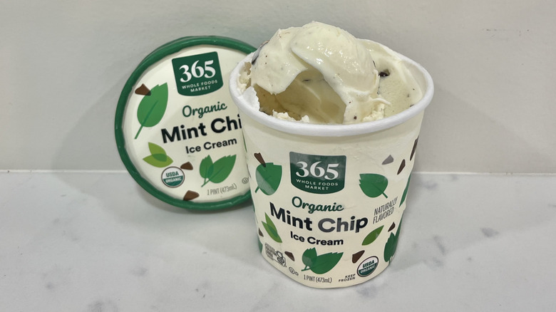 Whole Foods 365 organic mint chip ice cream pint