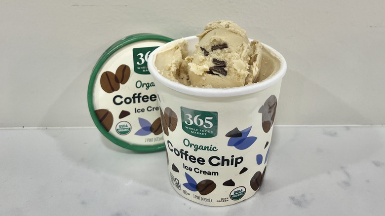 Whole Foods 365 organic coffee chip ice cream pint