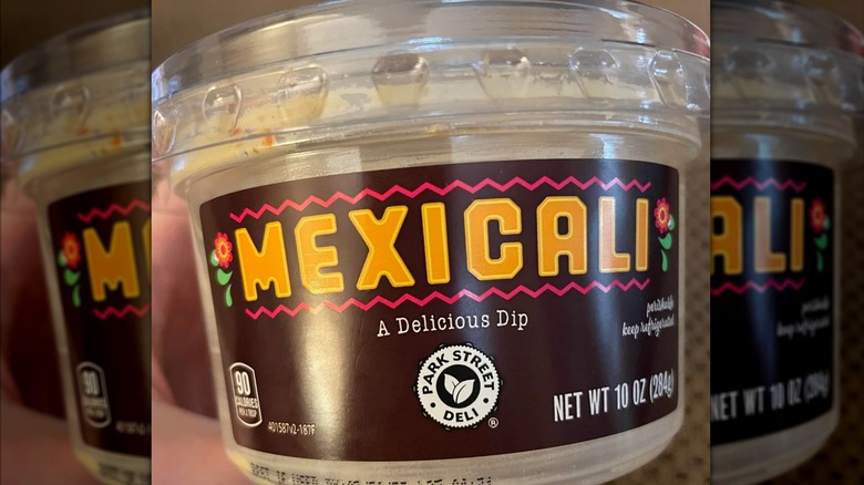 A container of Park Street Deli Mexicali dip