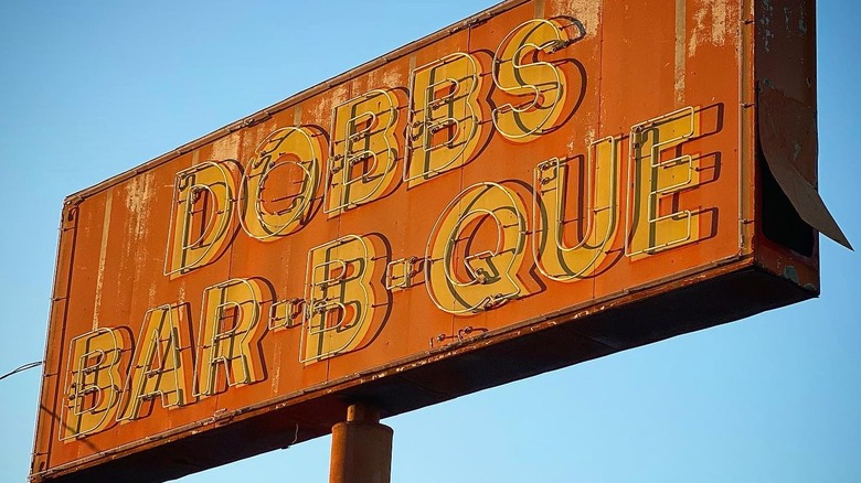 Dobbs Famous Bar-B-Q sign