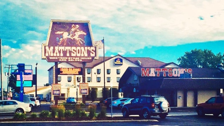 Mattson's Steak House front sign