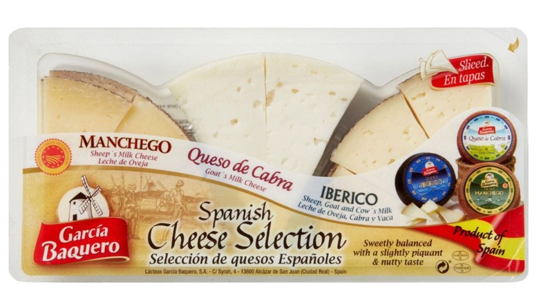 Garcia Baquero Spanish Cheese Selection package close up