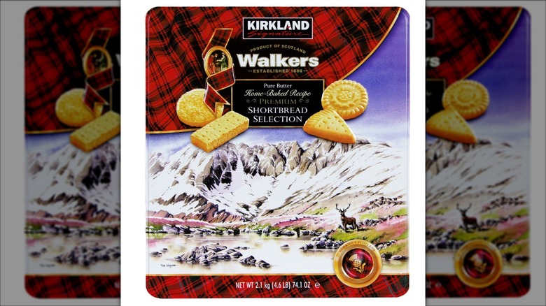 Kirkland Signature Walkers Premium Shortbread Selection on a white background