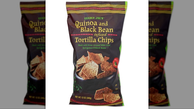 Bag of Quinoa and Black Bean Infused Tortilla Chips