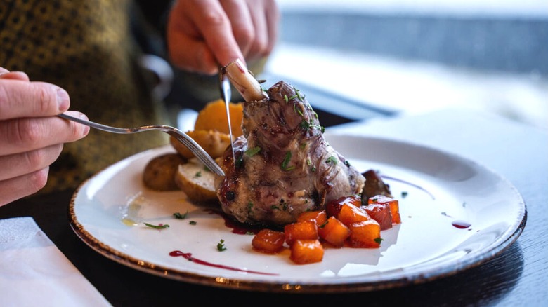 Meat joint at Hótel Skógafoss