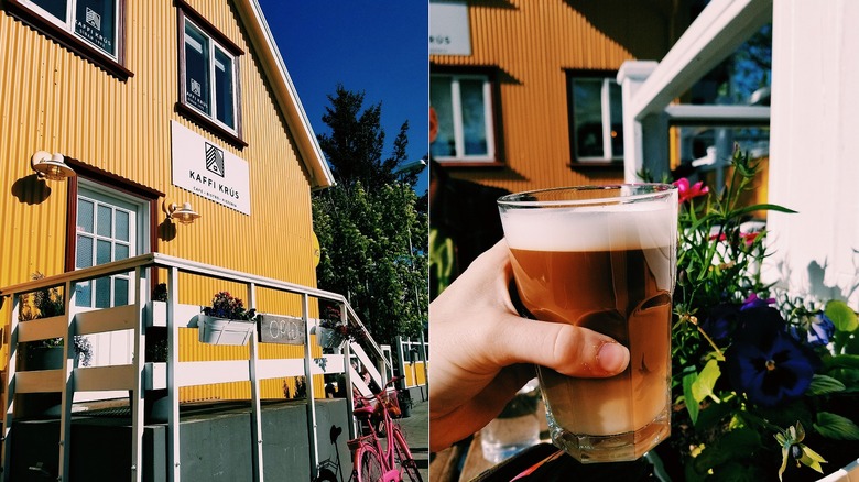 Kaffi Krus with coffee in Iceland