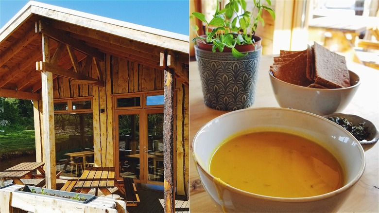 Modir Jord cafe in Iceland with soup