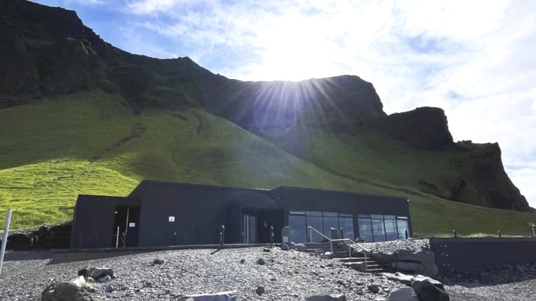 Black Beach Restaurant in Iceland
