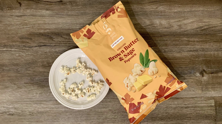 Target brown butter sage popcorn on plate