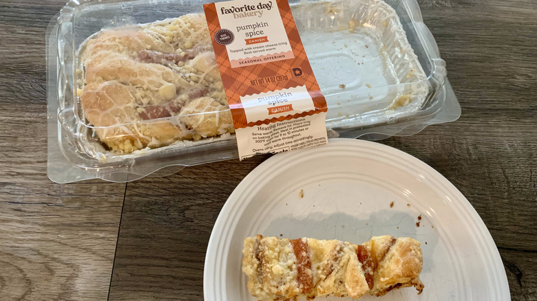 target pumpkin spice danish on plate