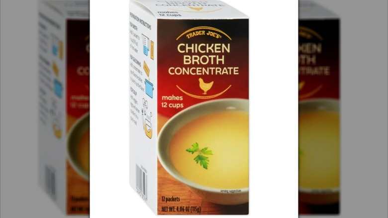 Box of Trader Joe's Chicken Broth Concentrate