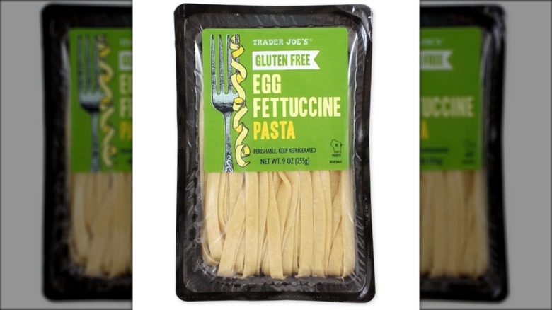 Package of Trader Joe's Gluten Free Egg Fettucine Pasta