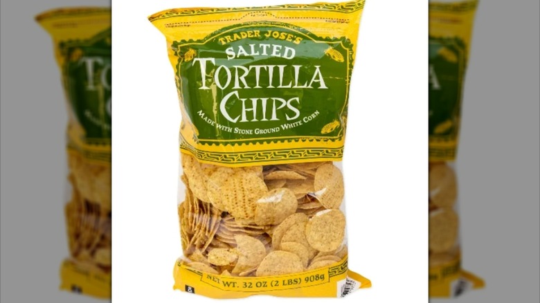 Package of Trader Joe's Salted Tortilla Chips