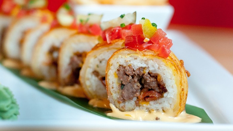 all american bacon double cheeseburgooshi