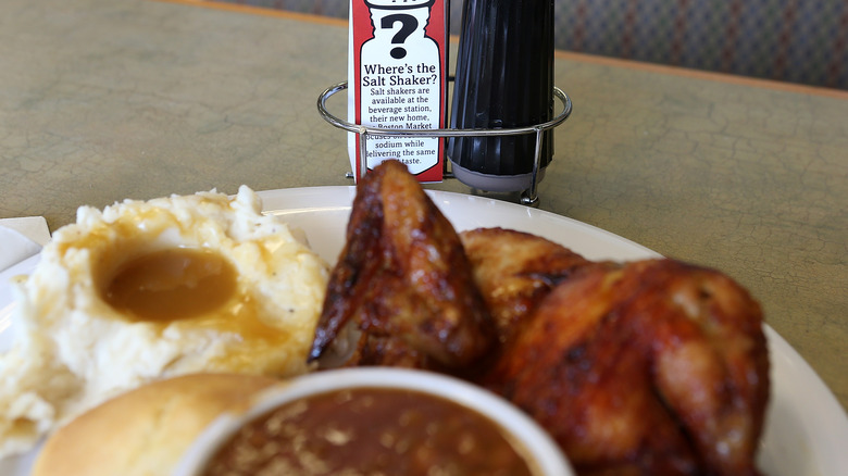 Boston Market mashed potatoes and entrees