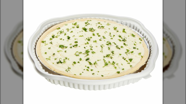 Uncooked Kirkland Signature shepherd's pie in tin