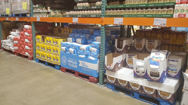 The baking aisle at Costco