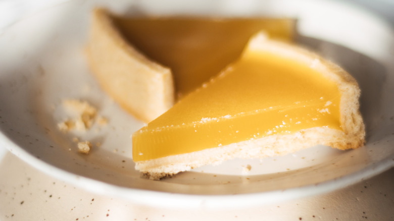 Homemade passion fruit tart