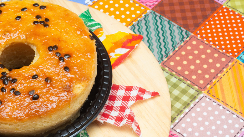 Delicious passion fruit frosting glaze