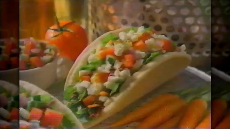 Still image from tv advertisement for stuffed pitas