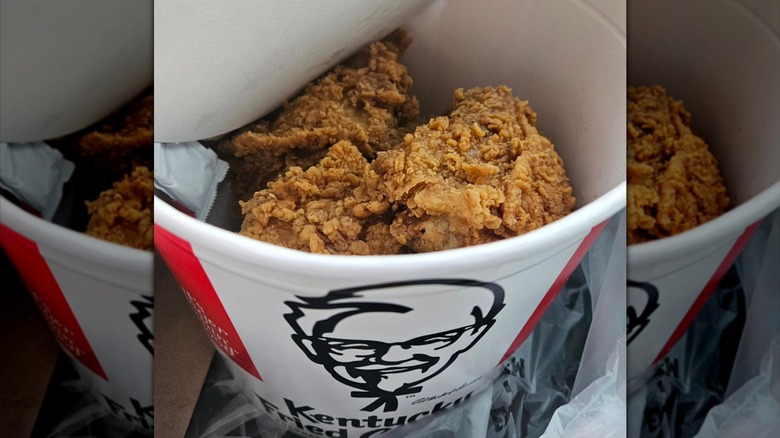bucket of KFC wings