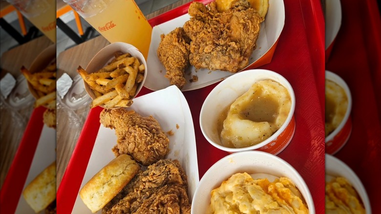 Popeyes Big Box meal items