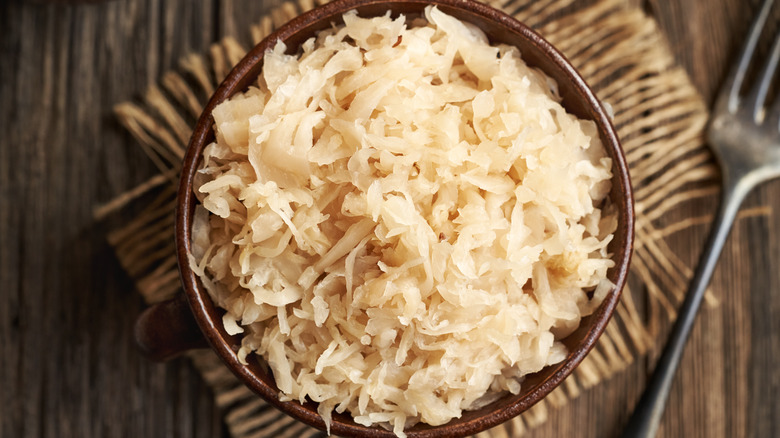 Sauerkraut in a bowl
