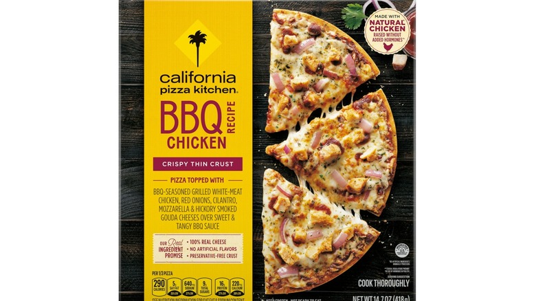A California Pizza chicken thin crust BBQ chicken pizza for $7.46 at Walmart