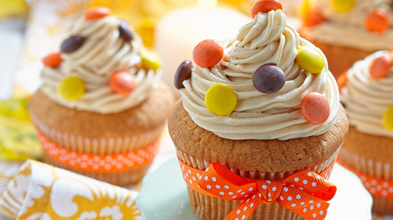 cupcakes with Reese's pieces