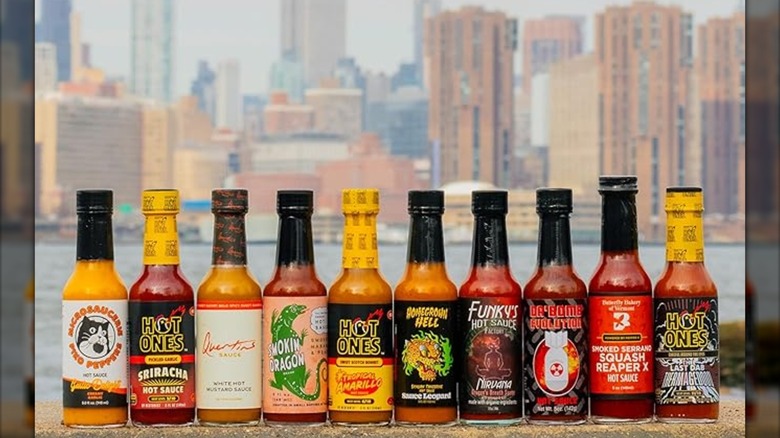 10 bottles of hot sauce featured on the television show Hot Ones