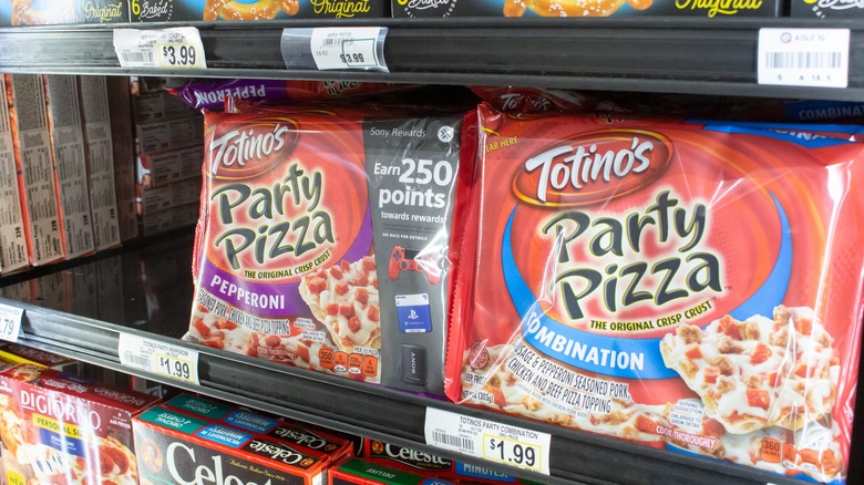 Totino's pizzas in store