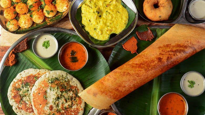 South Indian breakfast dishes