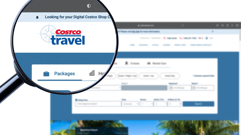 Costco travel website