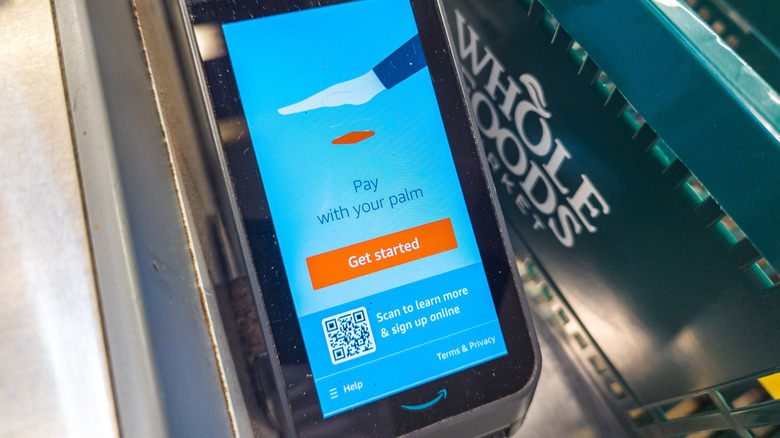 Whole Foods pay with your palm checkout